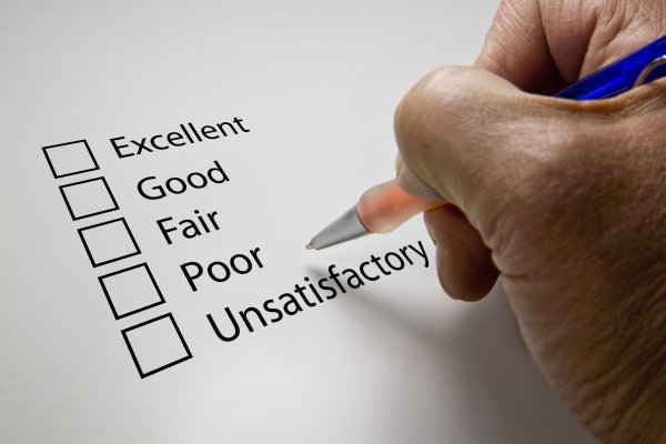 performance test results unsatisfactory poor fair good excellent samsung q6f 4k tv